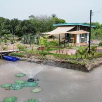 บ้านจิ๋วกับลานนั่งชิลที่สวนปันสุขสุโขทัย บ้านจิ๋วกับลานนั่งชิลที่สวนปันสุขสุโขทัย